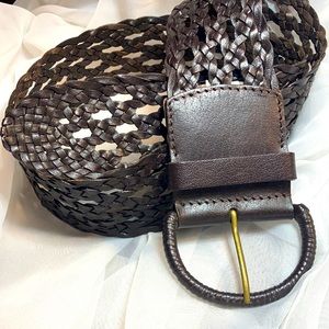 Ann Taylor Loft braided Leather belt